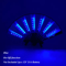 LED Neon Folding Rave Fan Glowing Party Hand Fan For Festivals Events 26