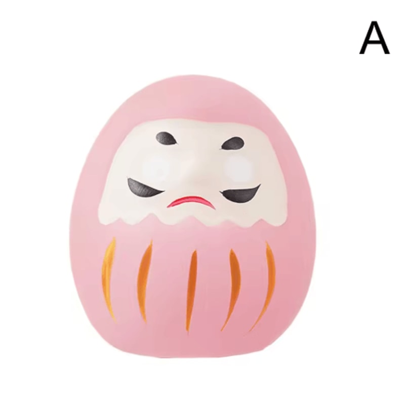 Mini Ceramic Daruma Doll Japanese Lucky Charm Fortune Ornament 5