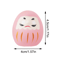Mini Ceramic Daruma Doll Japanese Lucky Charm Fortune Ornament 7