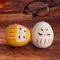 Mini Ceramic Daruma Doll Japanese Lucky Charm Fortune Ornament 9