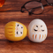 Mini Ceramic Daruma Doll Japanese Lucky Charm Fortune Ornament 9