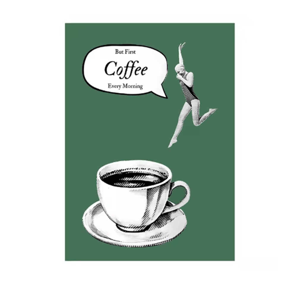 Coffee Diver Canvas Wall Art Trendy Coffee Lover Kitchen Poster Print 1