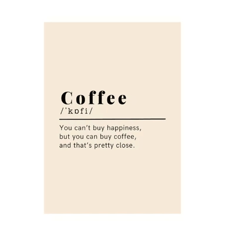 Coffee Diver Canvas Wall Art Trendy Coffee Lover Kitchen Poster Print 13