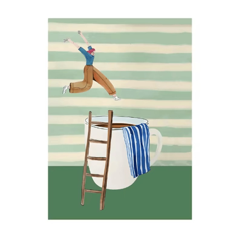 Coffee Diver Canvas Wall Art Trendy Coffee Lover Kitchen Poster Print 18