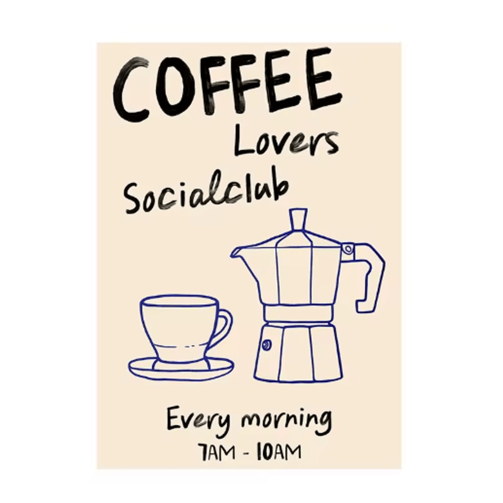 Coffee Diver Canvas Wall Art Trendy Coffee Lover Kitchen Poster Print 19