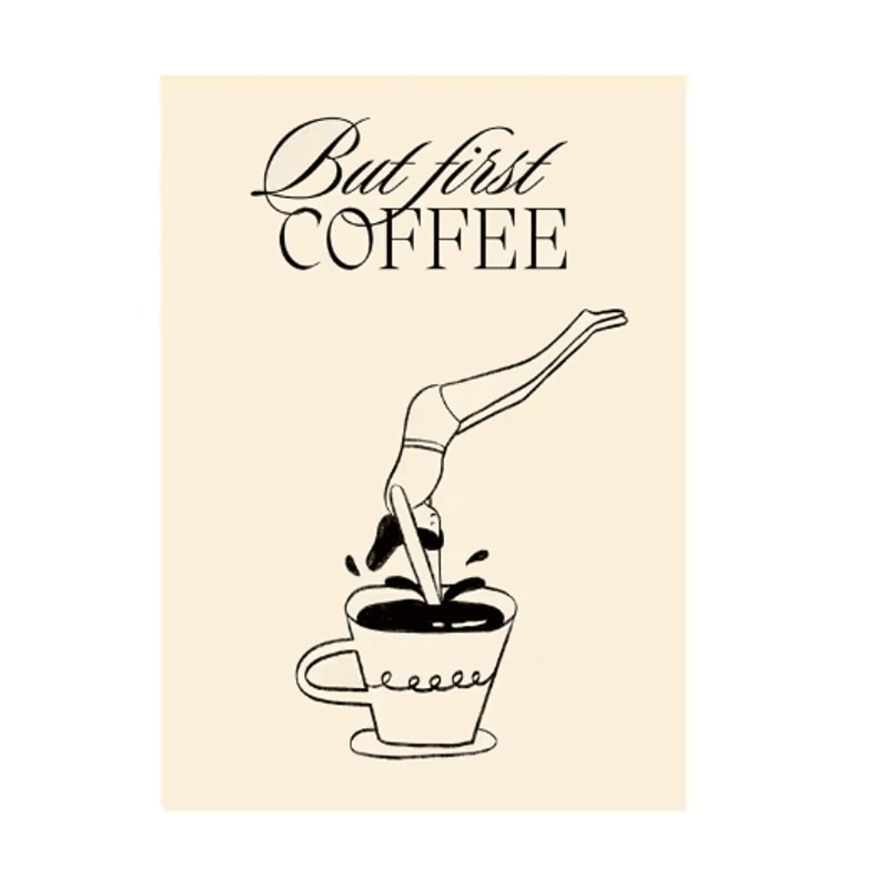 Coffee Diver Canvas Wall Art Trendy Coffee Lover Kitchen Poster Print 24