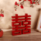 Red Double Happiness XI Wood Decor Traditional Chinese Wedding Wall Ornament 2