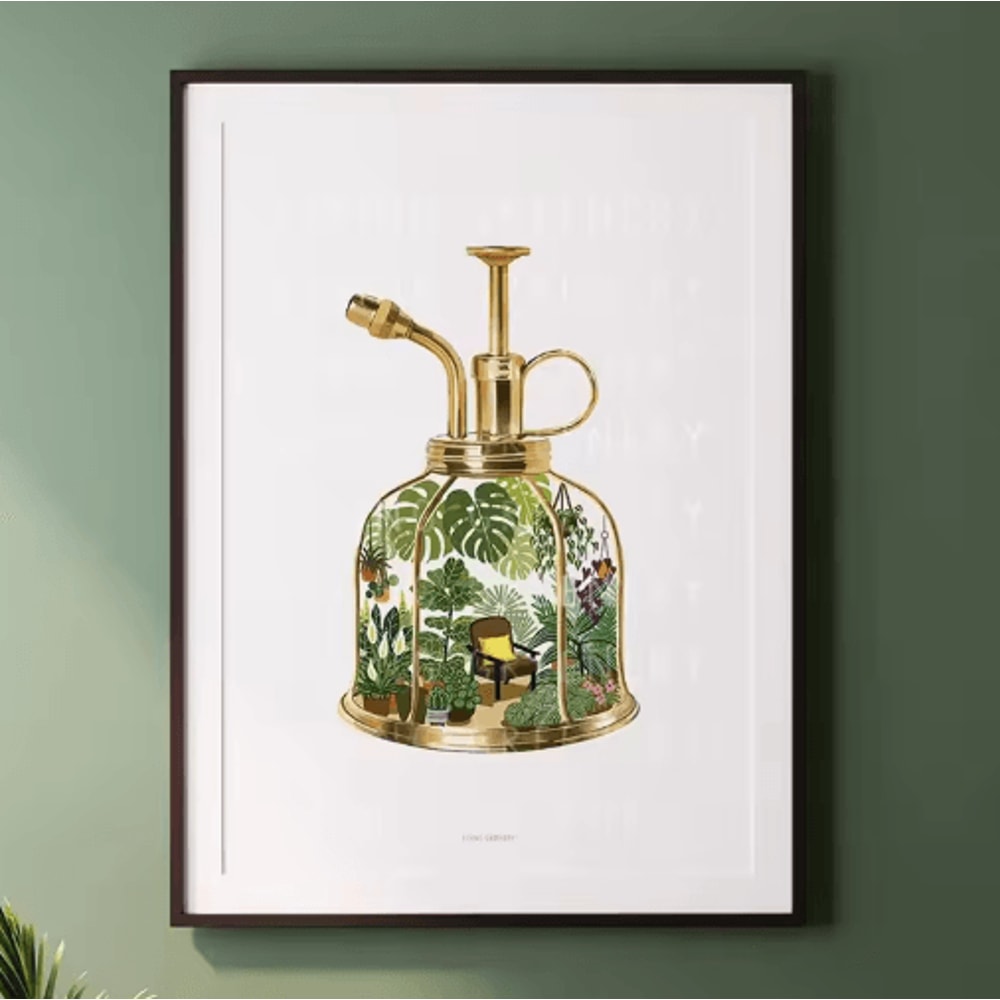 Green Botanical Leaves Canvas Wall Art Calming Nature Houseplant Decor 5