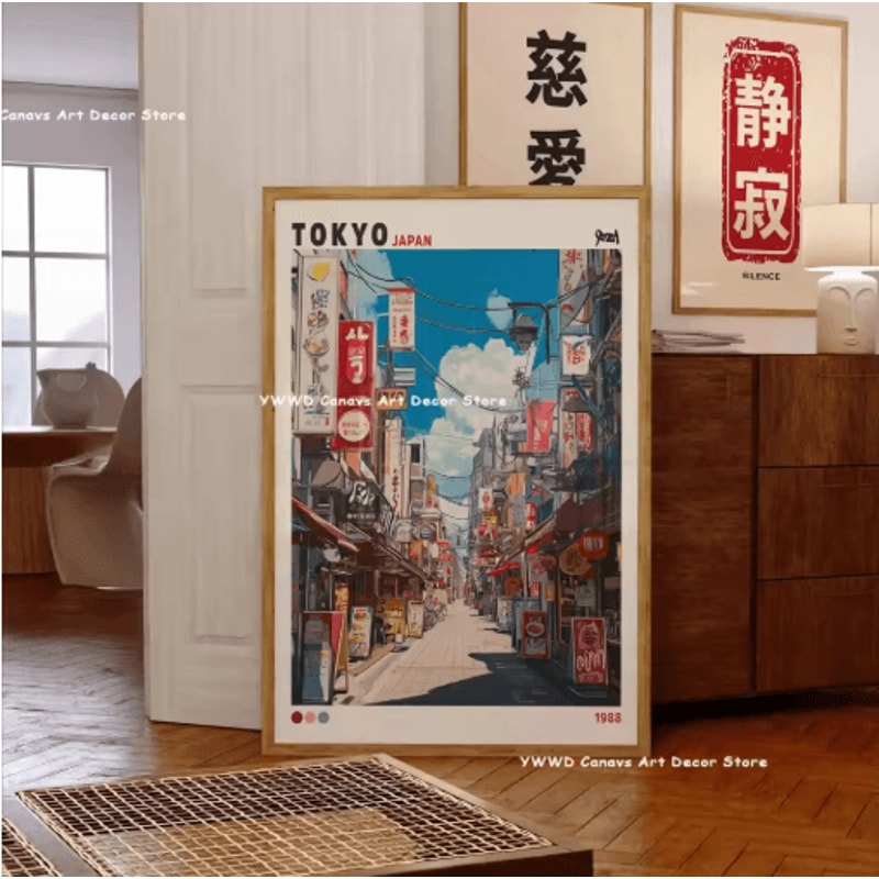 Hokusai Wave Mount Fuji Canvas Print Japanese Landscape Wall Decor 2