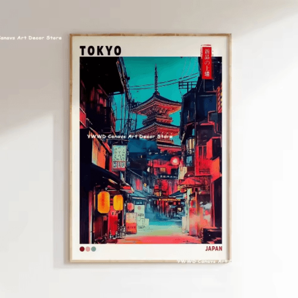 Hokusai Wave Mount Fuji Canvas Print Japanese Landscape Wall Decor 18