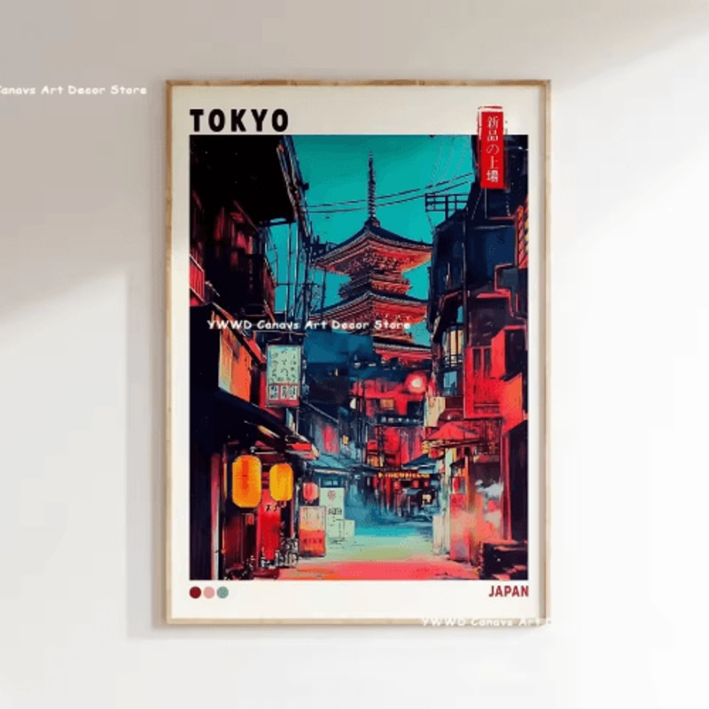 Hokusai Wave Mount Fuji Canvas Print Japanese Landscape Wall Decor 18