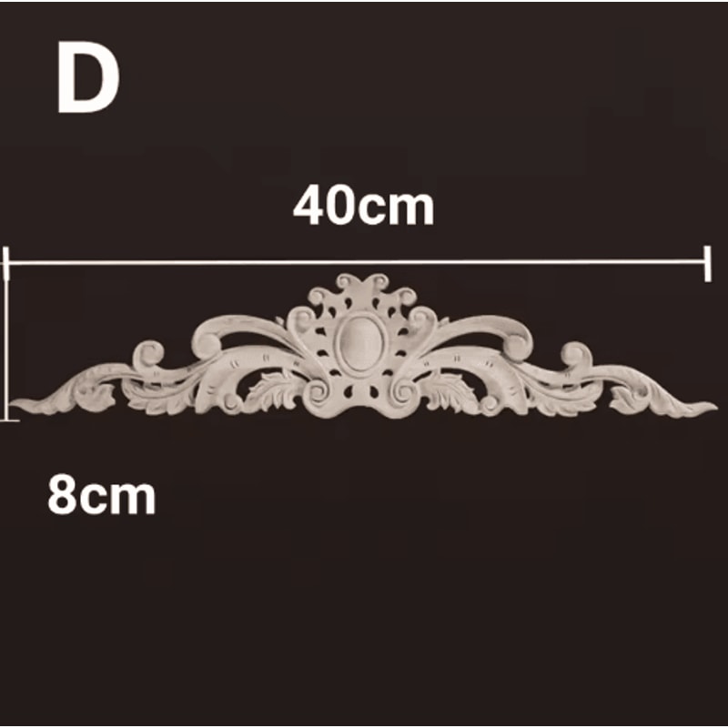 HandCarved Wooden Appliques Onlays Decorative Furniture Trim Accents 1