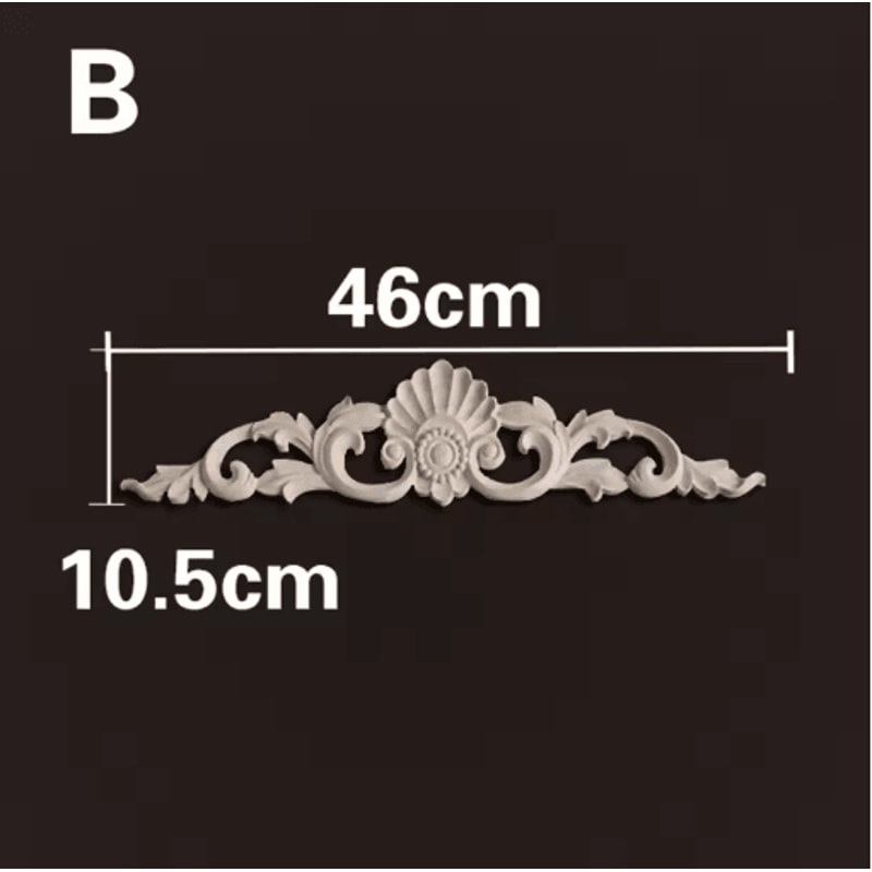HandCarved Wooden Appliques Onlays Decorative Furniture Trim Accents 10