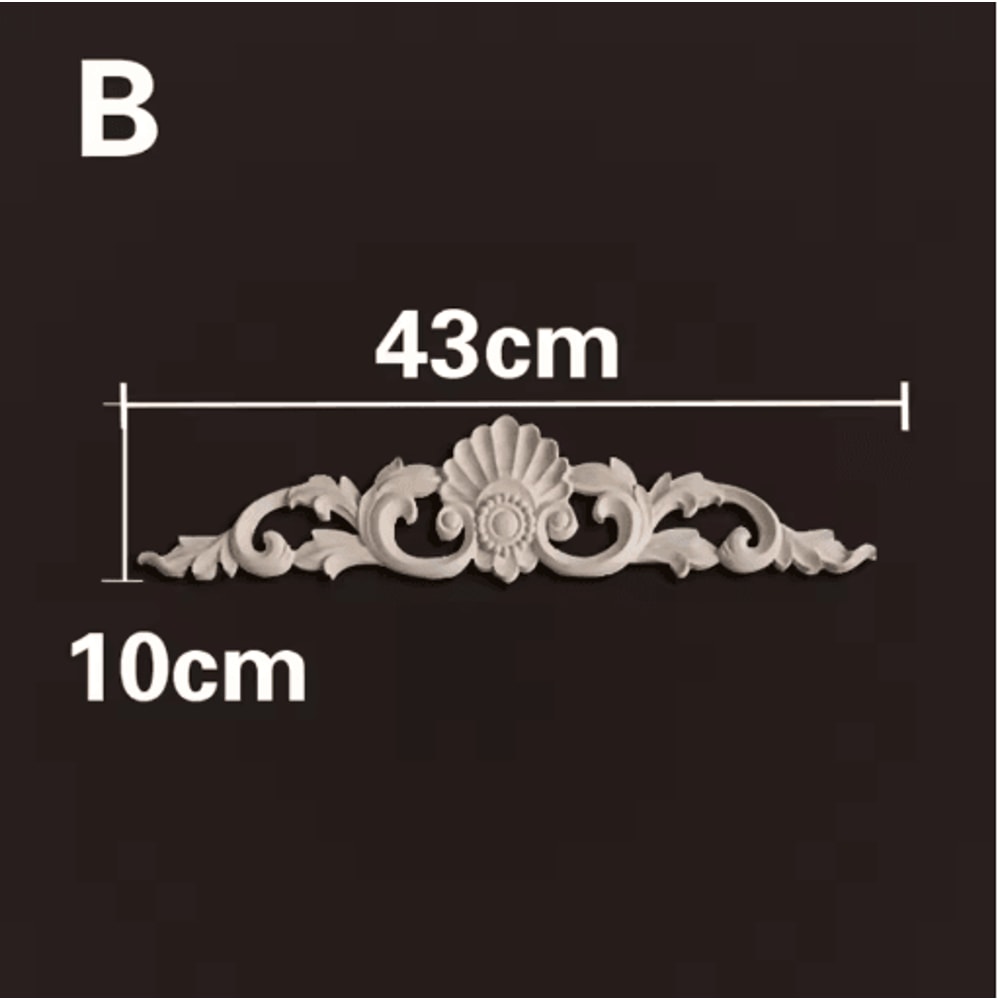 HandCarved Wooden Appliques Onlays Decorative Furniture Trim Accents 11