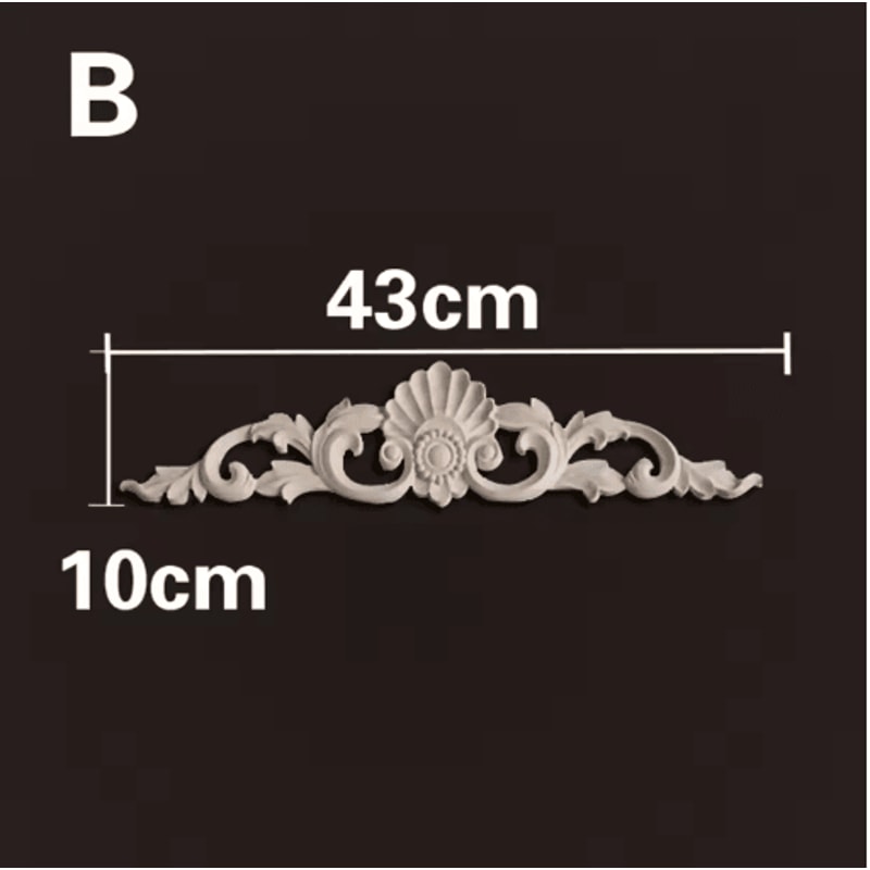 HandCarved Wooden Appliques Onlays Decorative Furniture Trim Accents 11