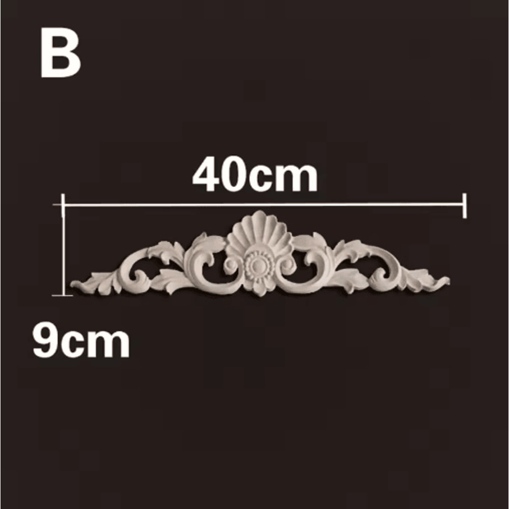 HandCarved Wooden Appliques Onlays Decorative Furniture Trim Accents 12