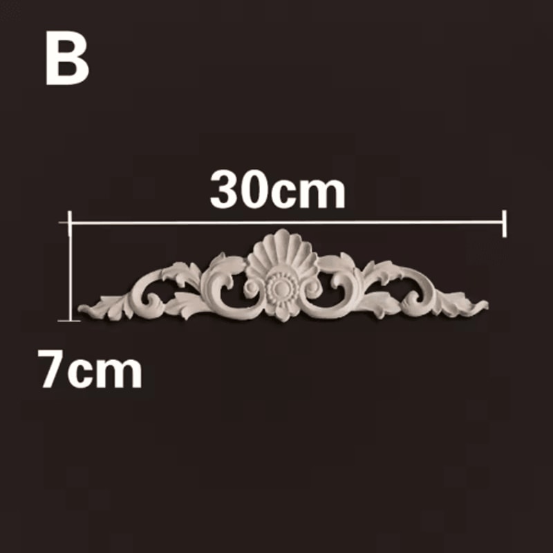 HandCarved Wooden Appliques Onlays Decorative Furniture Trim Accents 13