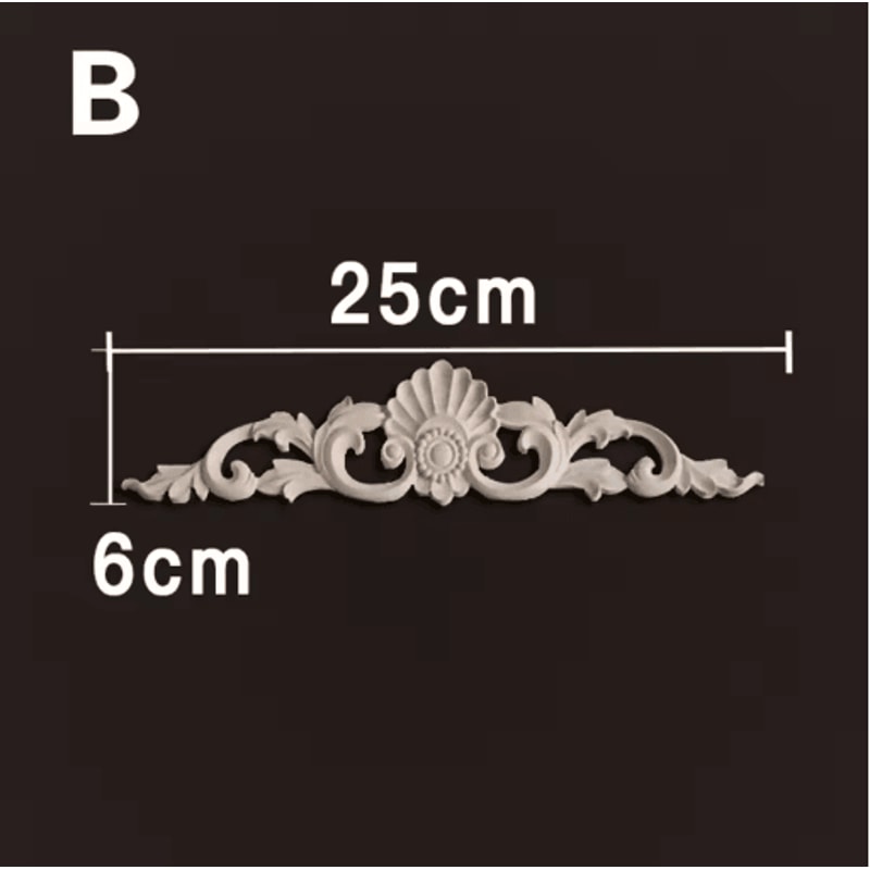 HandCarved Wooden Appliques Onlays Decorative Furniture Trim Accents 14