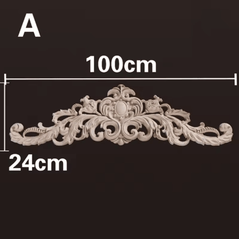 HandCarved Wooden Appliques Onlays Decorative Furniture Trim Accents 17
