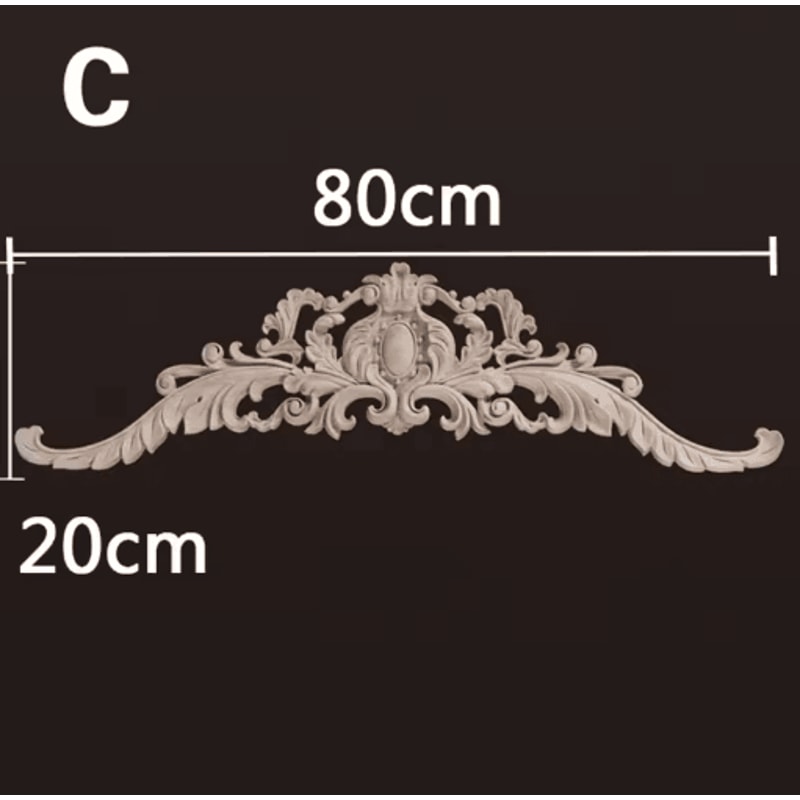 HandCarved Wooden Appliques Onlays Decorative Furniture Trim Accents 2