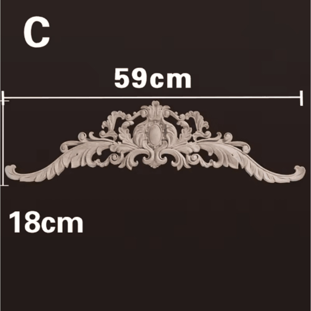 HandCarved Wooden Appliques Onlays Decorative Furniture Trim Accents 3