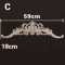 HandCarved Wooden Appliques Onlays Decorative Furniture Trim Accents 3