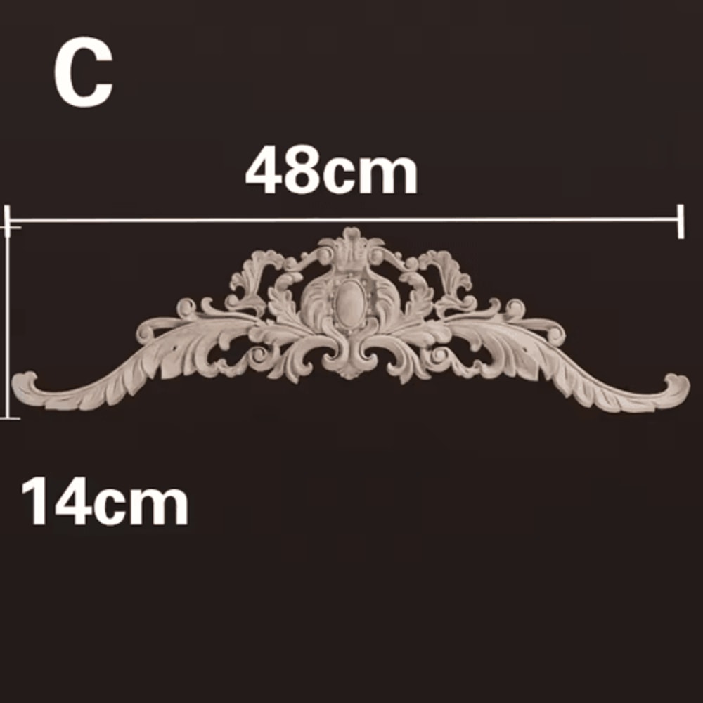 HandCarved Wooden Appliques Onlays Decorative Furniture Trim Accents 4