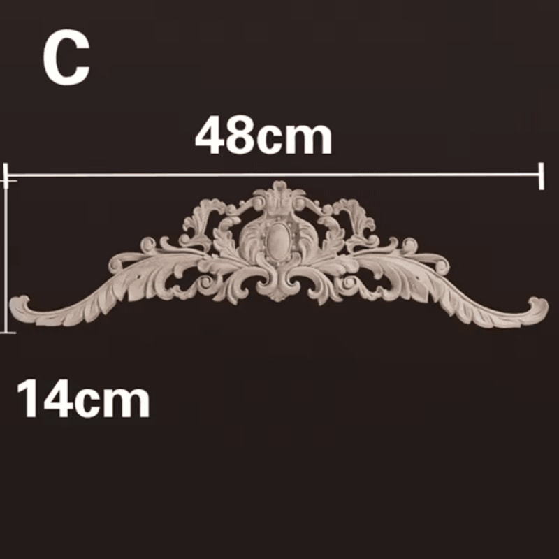 HandCarved Wooden Appliques Onlays Decorative Furniture Trim Accents 4