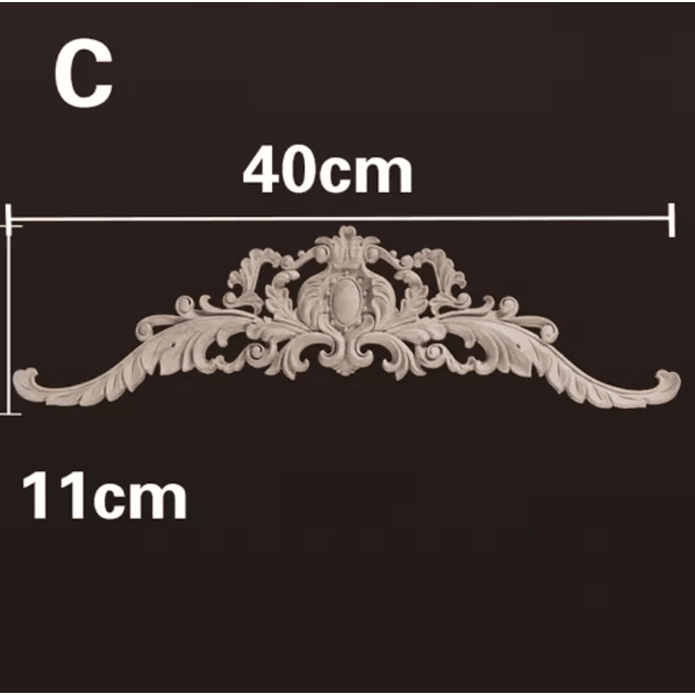 HandCarved Wooden Appliques Onlays Decorative Furniture Trim Accents 5