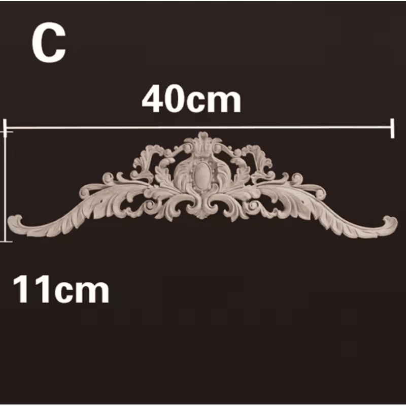 HandCarved Wooden Appliques Onlays Decorative Furniture Trim Accents 5