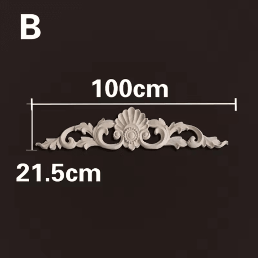 HandCarved Wooden Appliques Onlays Decorative Furniture Trim Accents 6