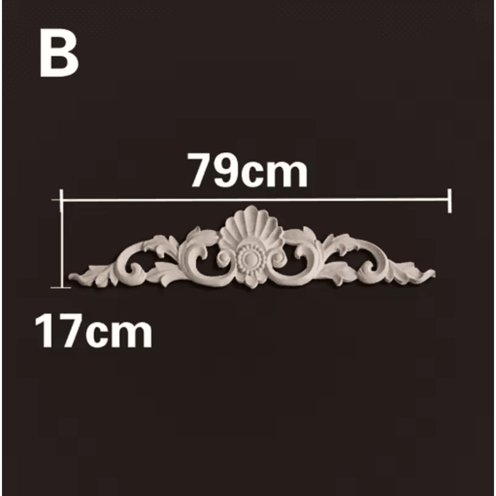 HandCarved Wooden Appliques Onlays Decorative Furniture Trim Accents 7