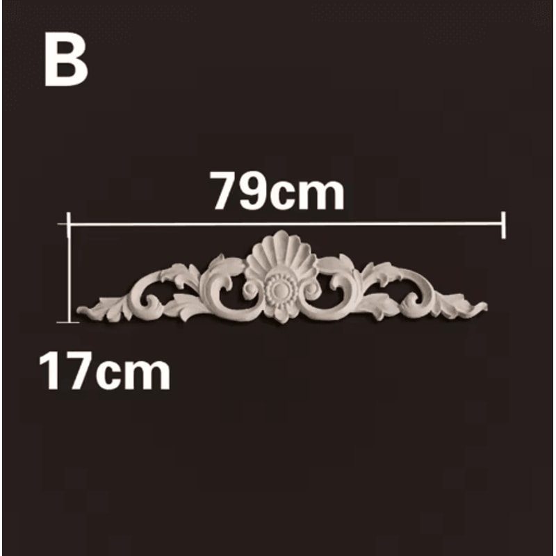 HandCarved Wooden Appliques Onlays Decorative Furniture Trim Accents 7