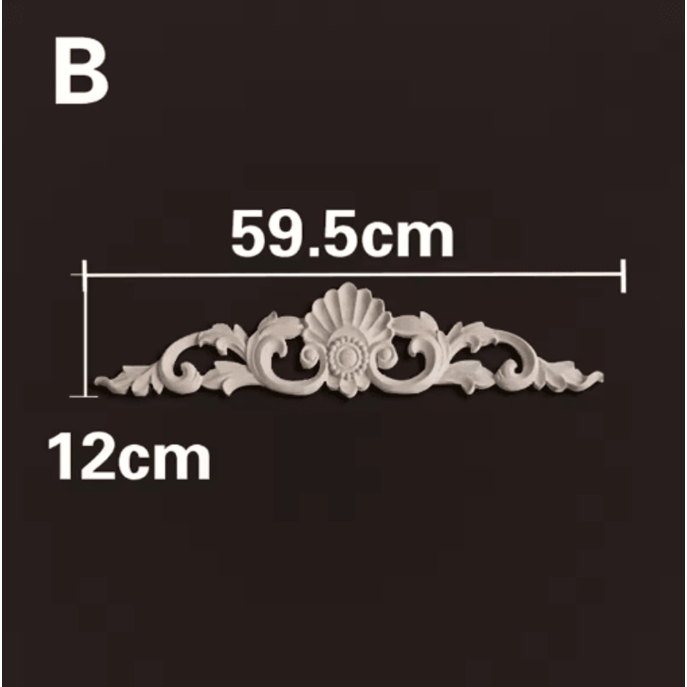 HandCarved Wooden Appliques Onlays Decorative Furniture Trim Accents 8