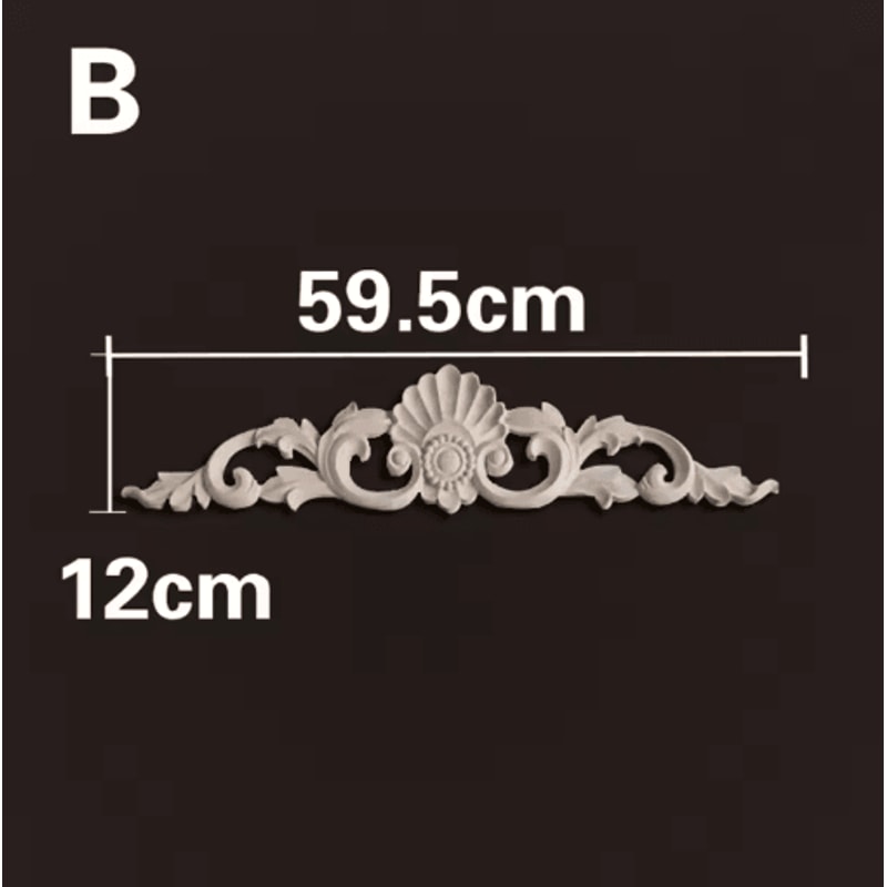 HandCarved Wooden Appliques Onlays Decorative Furniture Trim Accents 8