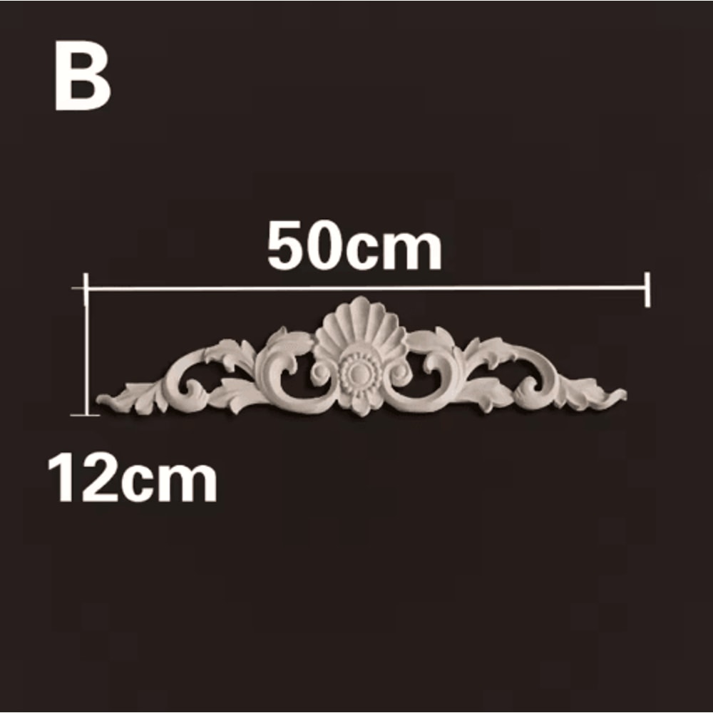 HandCarved Wooden Appliques Onlays Decorative Furniture Trim Accents 9