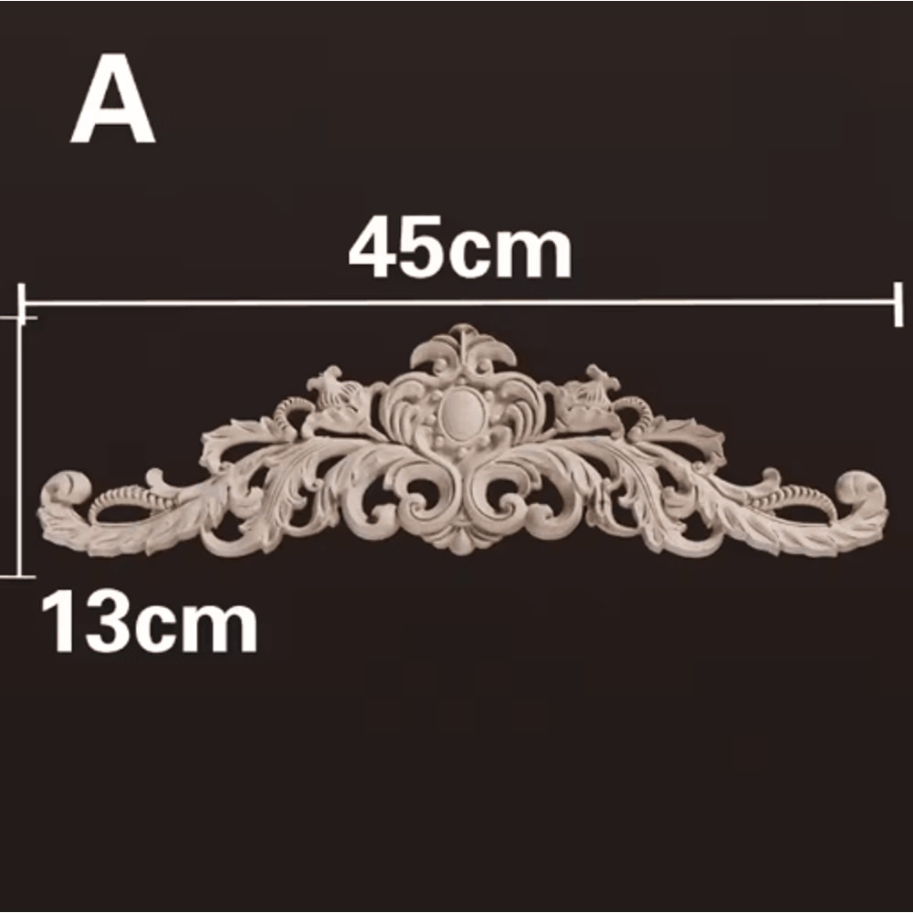 HandCarved Wooden Appliques Onlays Decorative Furniture Trim Accents 23