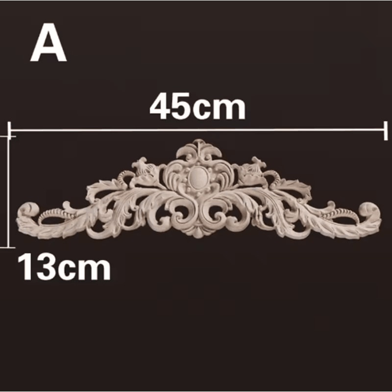 HandCarved Wooden Appliques Onlays Decorative Furniture Trim Accents 23