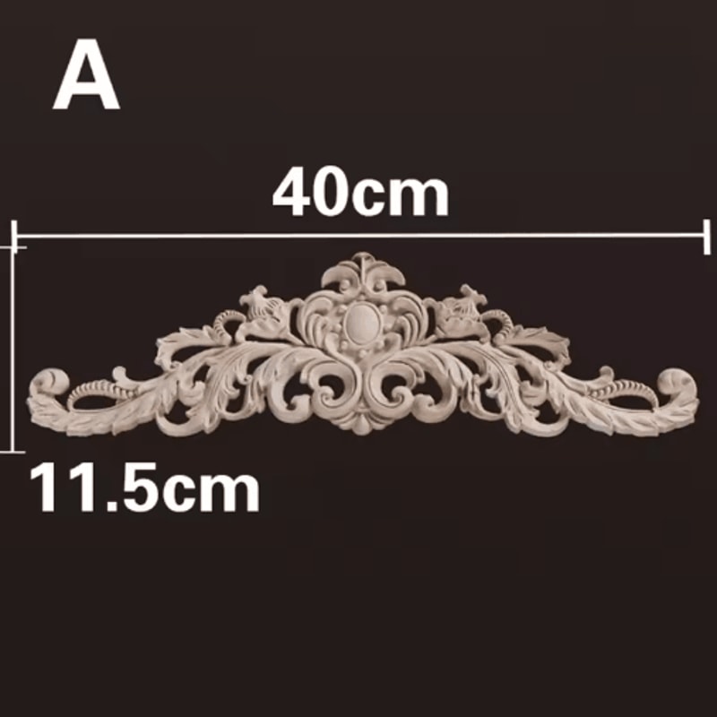 HandCarved Wooden Appliques Onlays Decorative Furniture Trim Accents 24