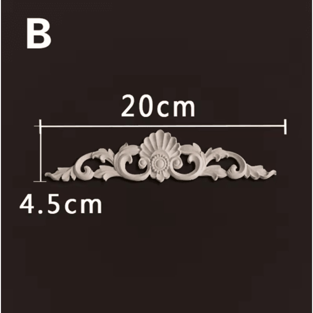 HandCarved Wooden Appliques Onlays Decorative Furniture Trim Accents 27