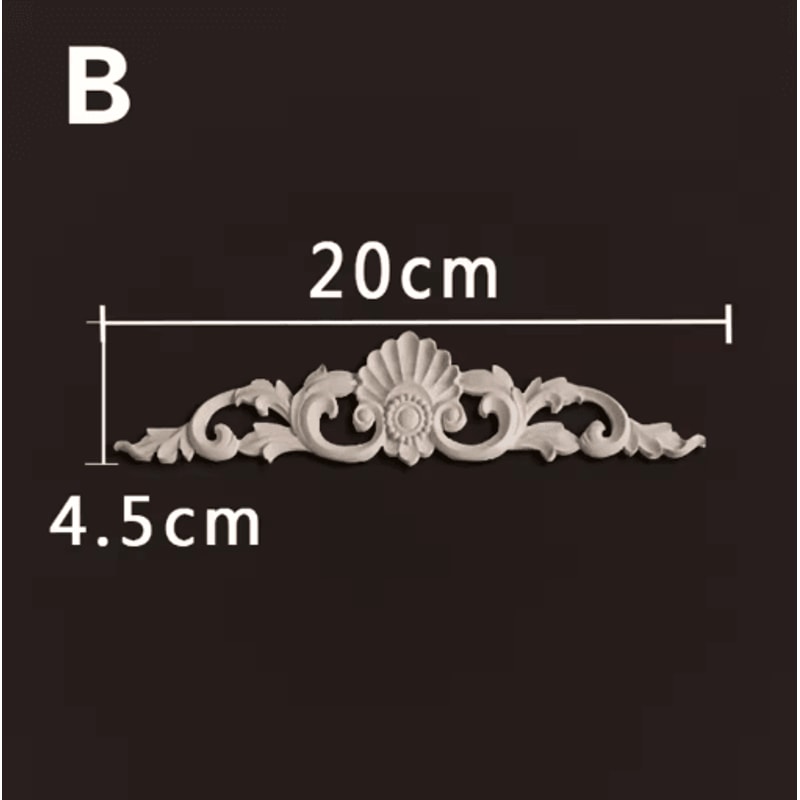 HandCarved Wooden Appliques Onlays Decorative Furniture Trim Accents 27