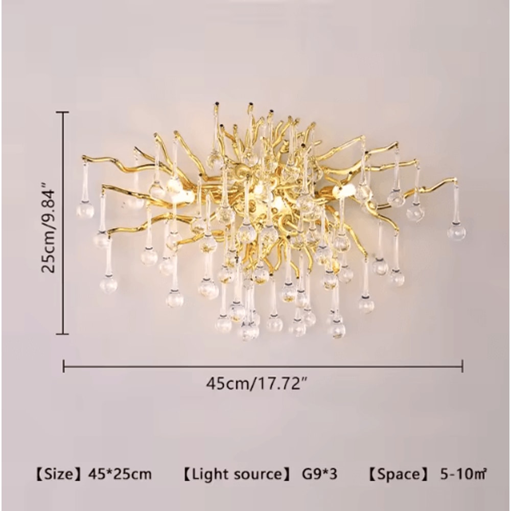 Nordic Gold K9 Crystal Chandelier Modern Luxury LED Ceiling Light 0