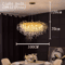 Nordic Gold K9 Crystal Chandelier Modern Luxury LED Ceiling Light 15