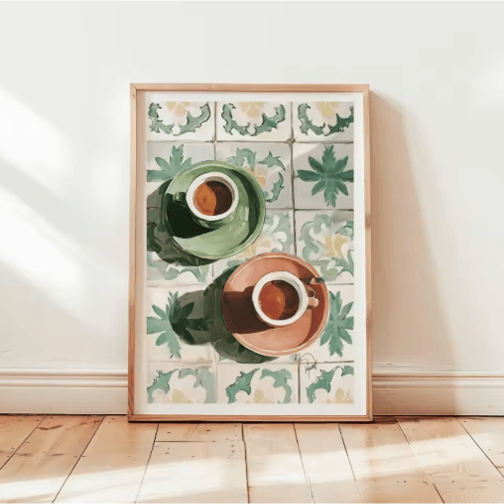 Retro Coffee Wall Art Poster Minimalist Kitchen Cafe Decor Print 6