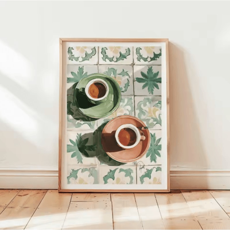 Retro Coffee Wall Art Poster Minimalist Kitchen Cafe Decor Print 6