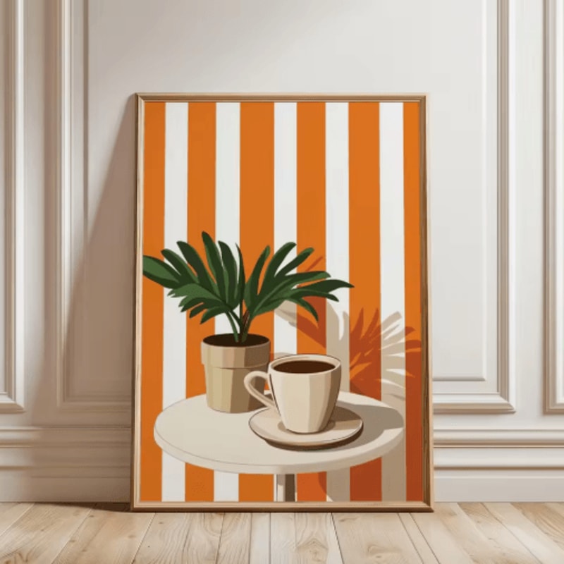 Retro Coffee Wall Art Poster Minimalist Kitchen Cafe Decor Print 11