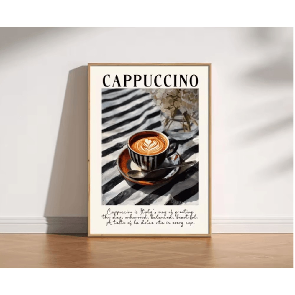 Retro Coffee Wall Art Poster Minimalist Kitchen Cafe Decor Print 9