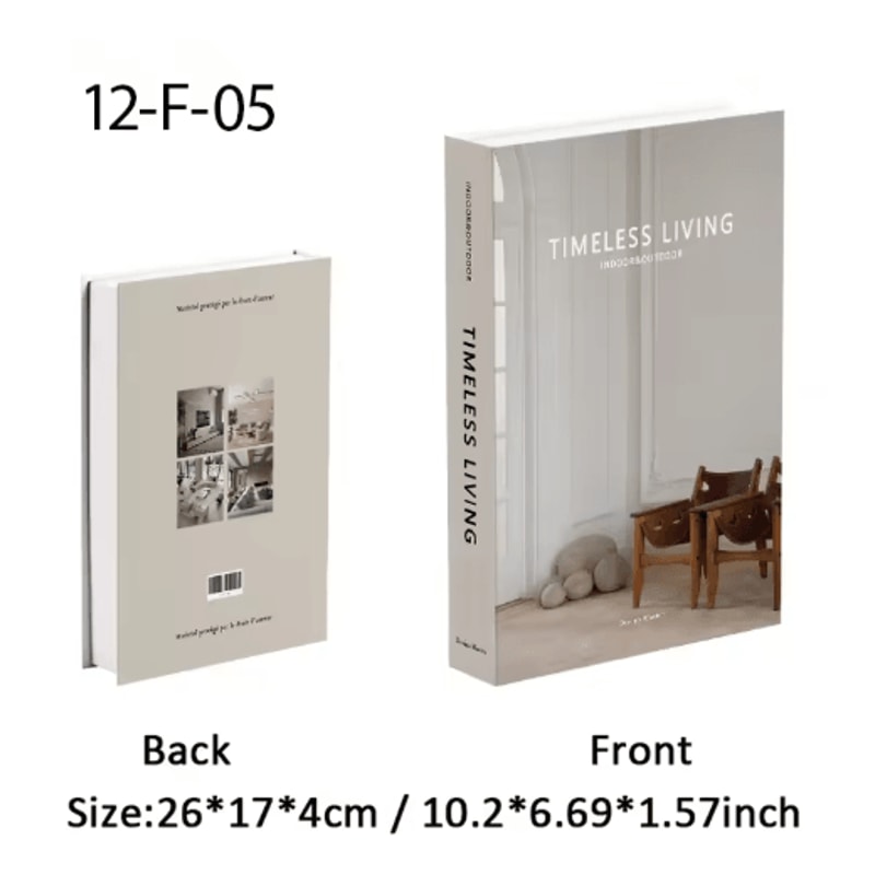 Luxury Decorative Fake Book Storage Box Aesthetic Coffee Table Bookshelf Decor 2