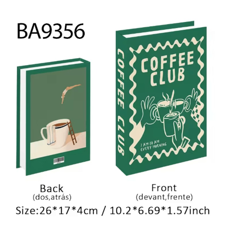 Luxury Decorative Fake Book Storage Box Aesthetic Coffee Table Bookshelf Decor 3