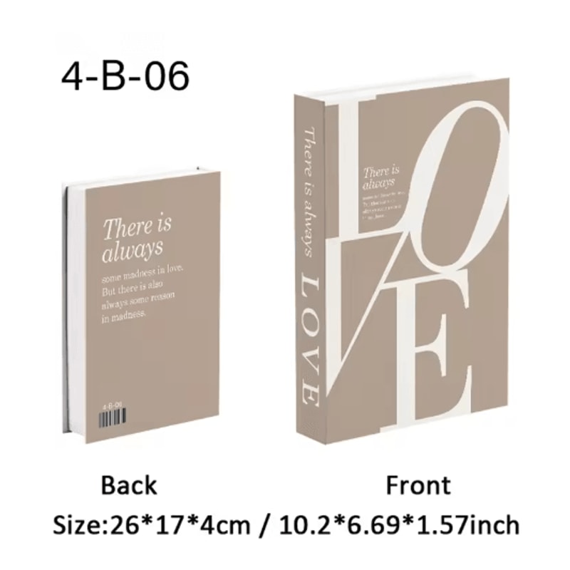 Luxury Decorative Fake Book Storage Box Aesthetic Coffee Table Bookshelf Decor 4